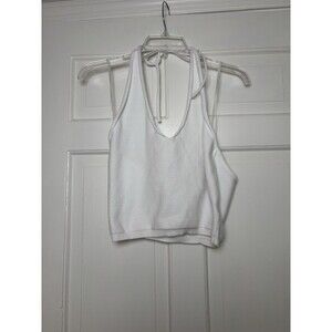 Lioness Heavenly Sent V-Neck Halter White Top Women’s 6 New 90's Minimalist